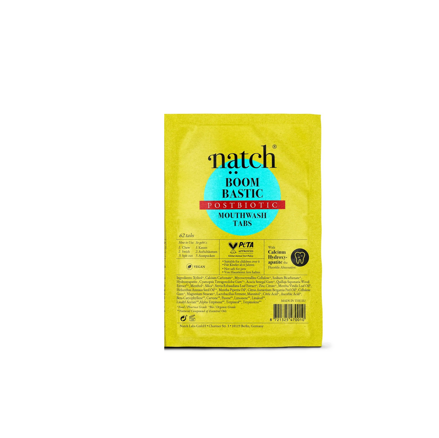 Boombastic - Munnskolstöflur með postbiotics og hydroxyapatite