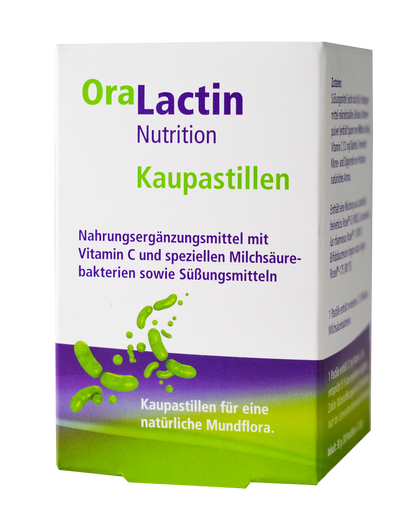 Góðgerlar: OraLactin tyggitöflur með C-vítamíni og góðgerlum
