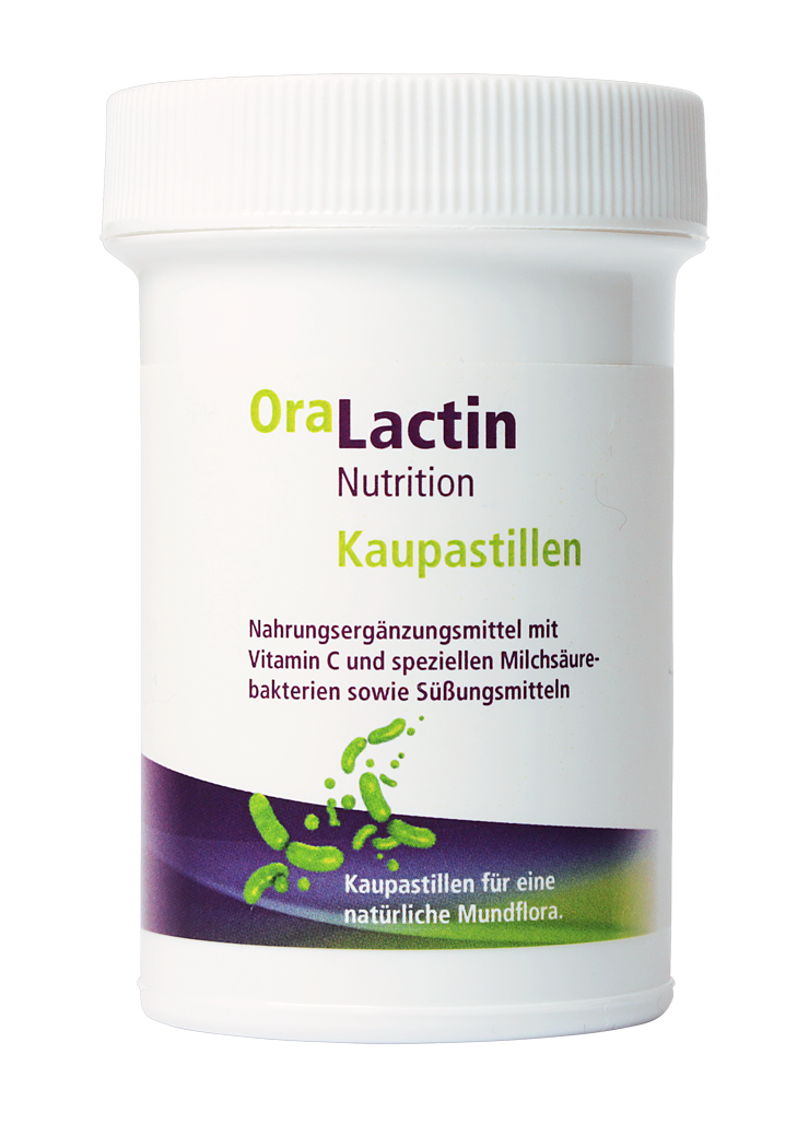 Góðgerlar: OraLactin tyggitöflur með C-vítamíni og góðgerlum