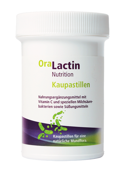 Góðgerlar: OraLactin tyggitöflur með C-vítamíni og góðgerlum