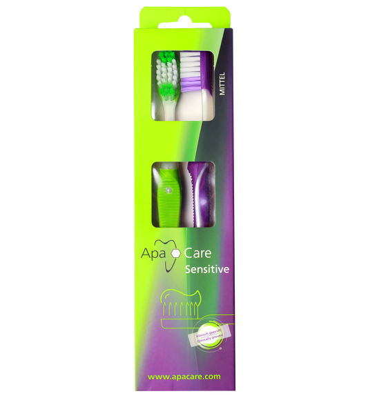 ApaCare Sensitive Tannburstar (2 stk.)